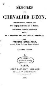 Cover of Mémoires du chevalier d'Éon