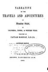 Cover of Narrative of the travels and adventures of Monsieur Violet in California, Sonora, & Western Texas