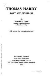 Cover of Thomas Hardy, poet and novelist