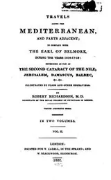 Cover of Travels along the Mediterranean and parts adjacent