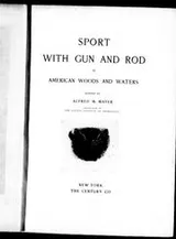 Cover of Sport with gun and rod in American woods and waters