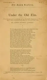 Cover of Under the old elm