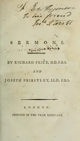 Cover of Sermons by Richard Price and Joseph Priestley