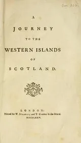 Cover of A Journey to the Western Islands of Scotland