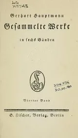 Cover of Gesammelte Werke