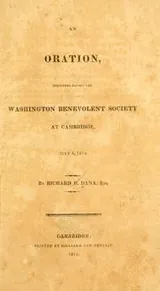 Cover of An oration, delivered before the Washington benevolent society at Cambridge, July 4, 1814