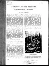 Cover of Stampedes on the Klondike
