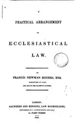 Cover of A practical arrangement of ecclesiastical law