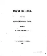 Cover of Eight Ballads from the Original Black-letter Copies