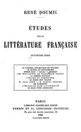 Cover of Etudes sur la Litterature Francaise