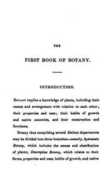 Cover of The first book of botany