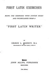 Cover of First Latin Exercises