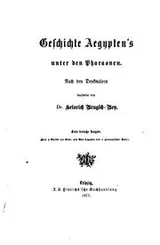 Cover of Geschichte Aegypten's unter den Pharaonen