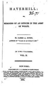 Cover of Haverhill, Or, Memoirs of an Officer in the Army of Wolfe