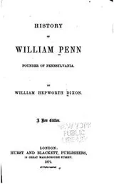 Cover of A history of William Penn