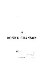 Cover of La bonne chanson