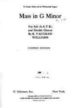 Cover of Mass in G minor for soli (S.A.T.B.) and double chorus