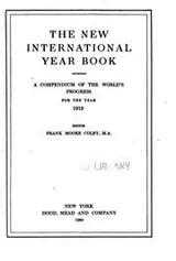 Cover of The New International Year Book
