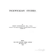 Cover of Pickwickian studies