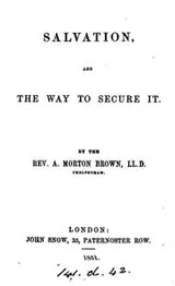 Cover of Salvation, and the way to secure it