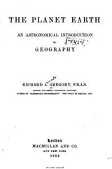 Cover of The Planet Earth: An Astronomical Introduction to Geography