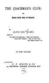 Cover of The Coachman's Club, Or, Tales Told Out of School
