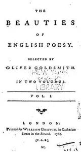 Cover of The beauties of English poesy