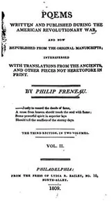 Cover of Poems Written and Published During the American Revolutionary War, and Now Republished from the ..