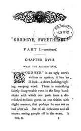 Cover of 'Good-bye, sweetheart!' 3 vols