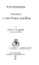 Cover of Mysteries of the Voice and Ear