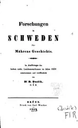 Cover of Forschungen in Schweden für Mährens Geschichte
