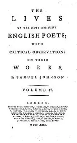 Cover of The Lives of the Most Eminent English Poets