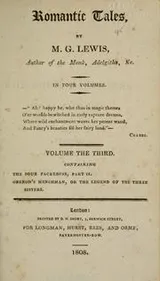 Cover of Romantic tales