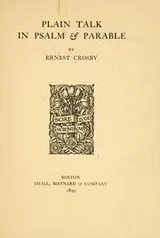 Cover of Plain talk in psalm & parable