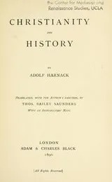 Cover of Christianity and history