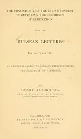 Cover of The consistency of the Divine conduct in revealing of the doctrines of redemption