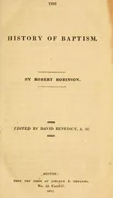 Cover of The History of Baptism