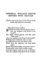 Cover of General William Booth enters into heaven, and other poems