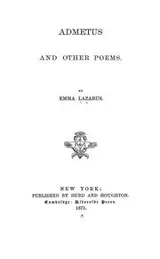 Cover of Admetus and other poems