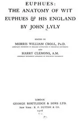 Cover of Euphues the anatomy of wit