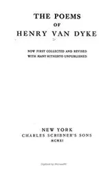 Cover of The poems of Henry Van Dyke