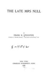 Cover of The Late Mrs. Null