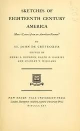 Cover of Sketches of eighteenth century America