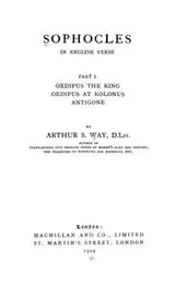 Cover of Sophocles in English verse