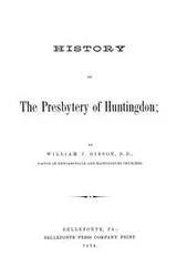 Cover of History of the Presbytery of Huntingdon