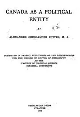Cover of Canada as a political entity