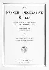 Cover of The French decorative styles from the earliest times to the present day