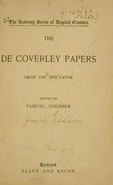 Cover of The De Coverley papers