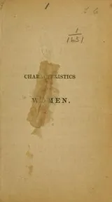 Cover of Characteristics of women