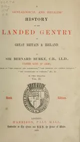 Cover of A genealogical and heraldic history of the landed gentry of Great Britain & Ireland